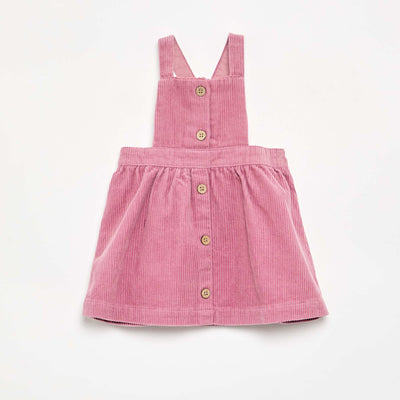 Corduroy Pinafore Dress PINK