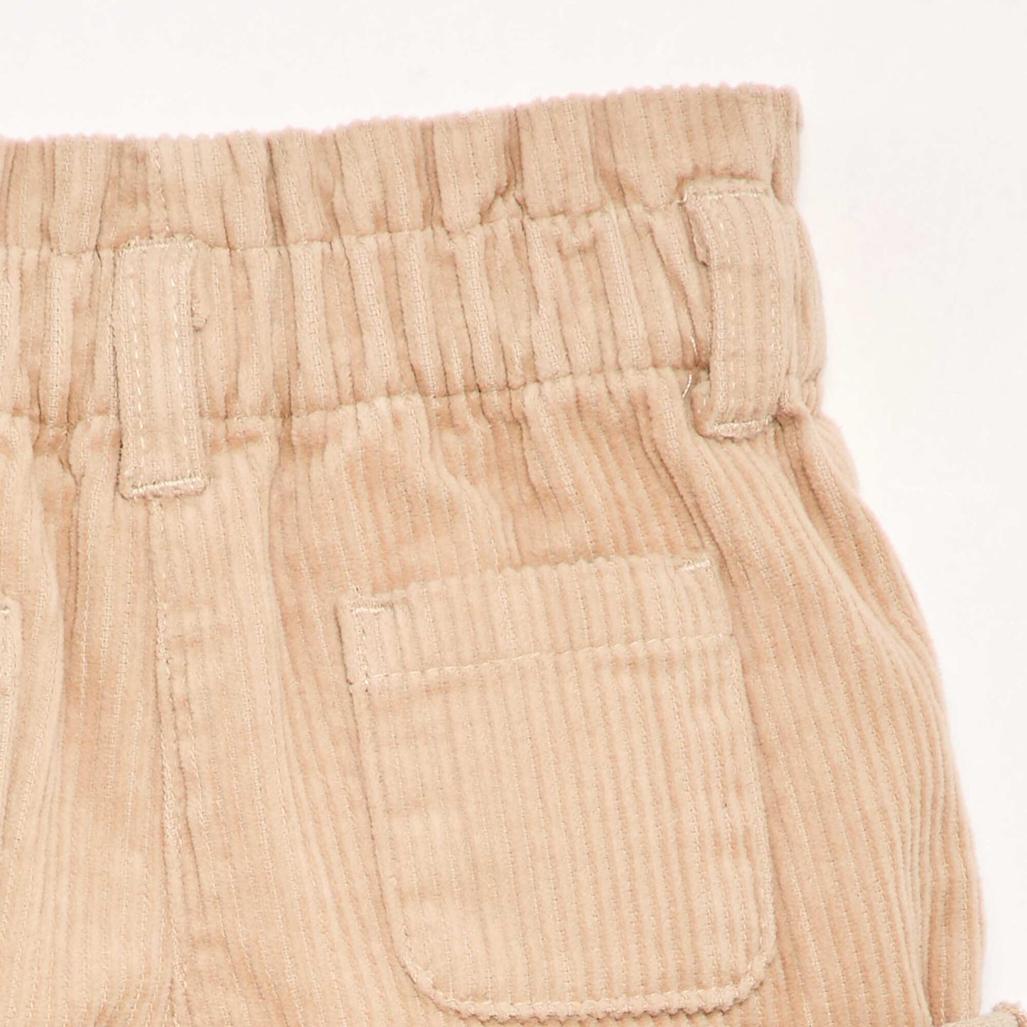 Paperbag corduroy shorts BEIGE