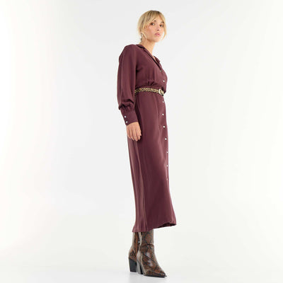 Long Shirt Dress PURPLE