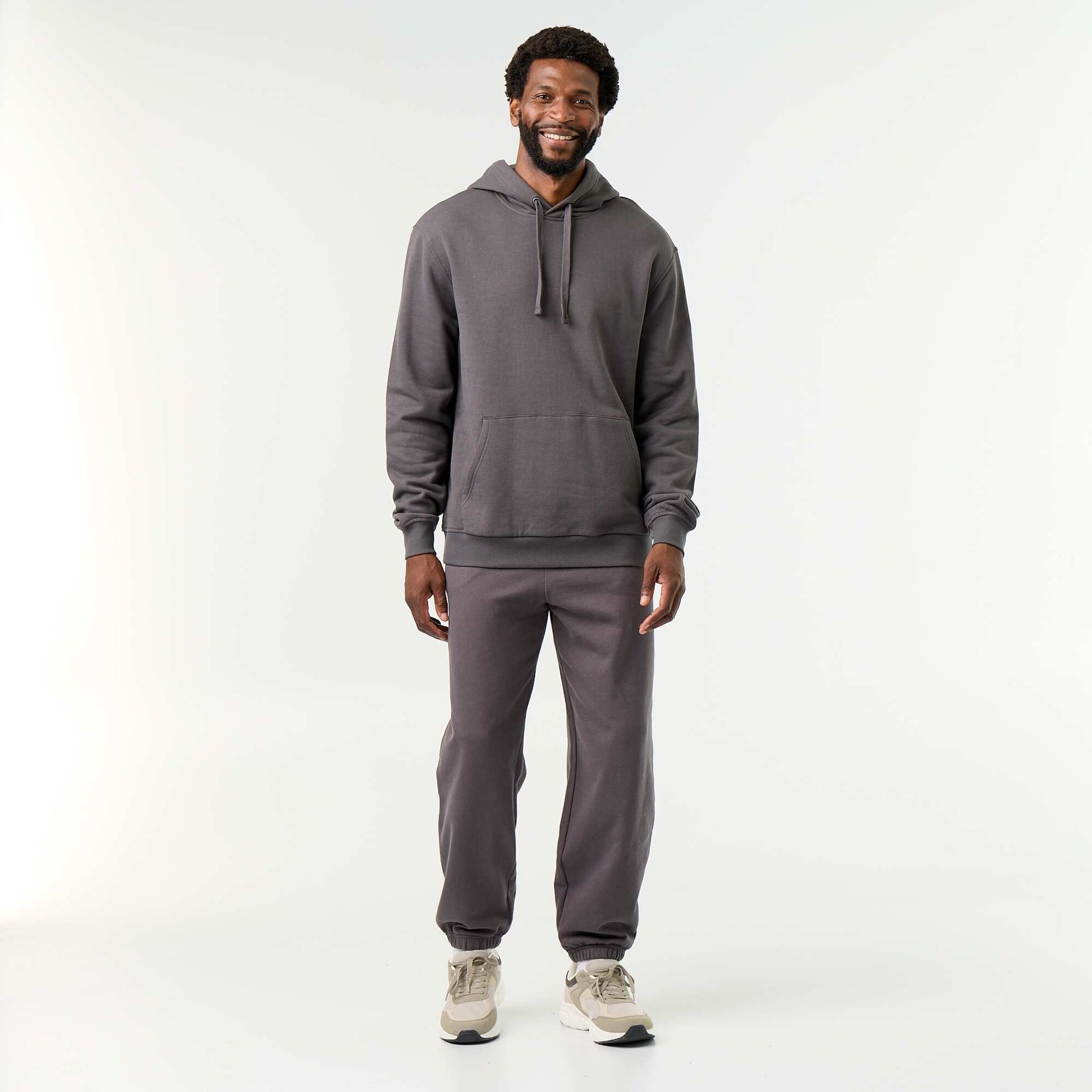 Lightweight plain jogging bottoms GREY