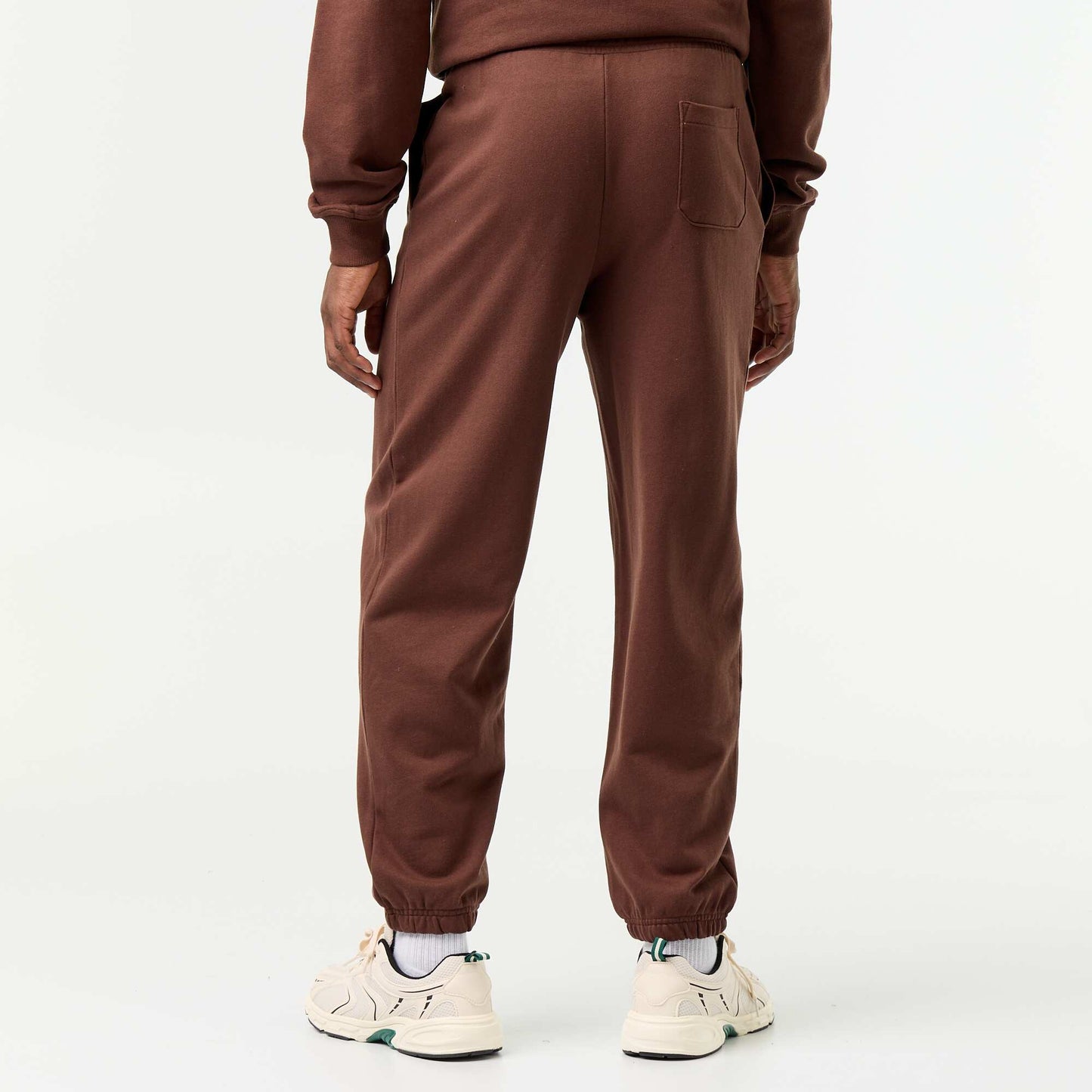 Lightweight plain jogging bottoms BROWN