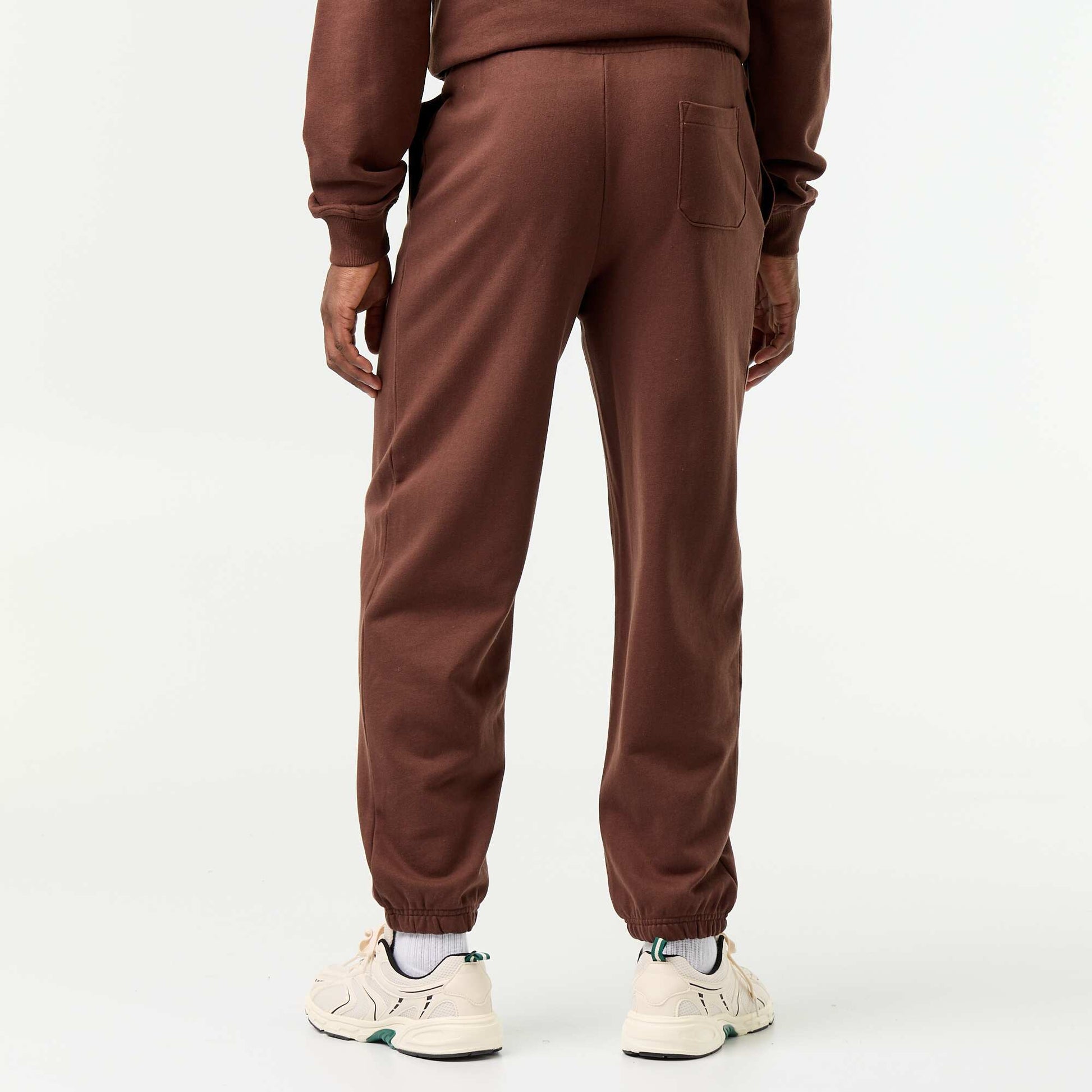 Lightweight plain jogging bottoms BROWN