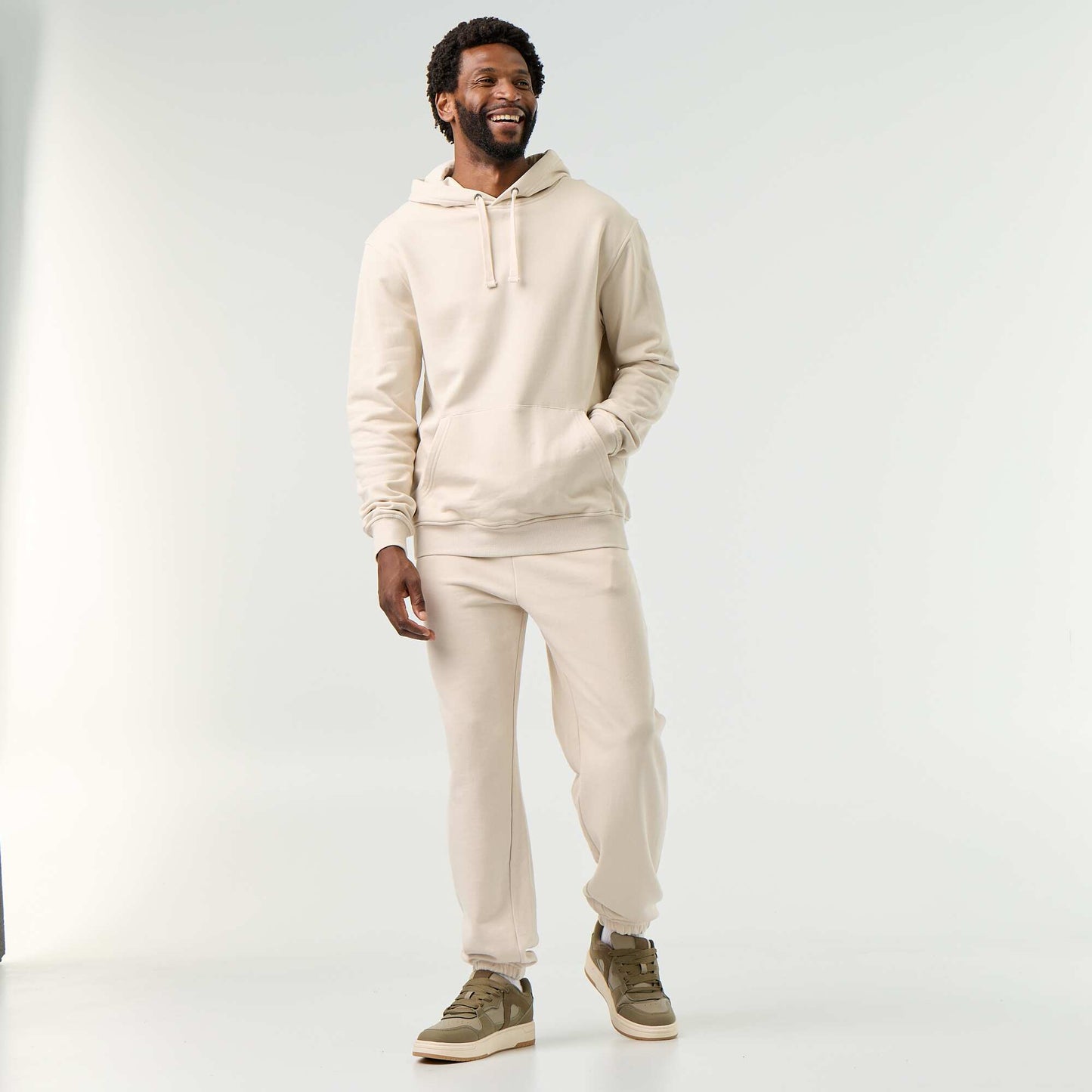 Solid Fleece Jogger Pants GREY