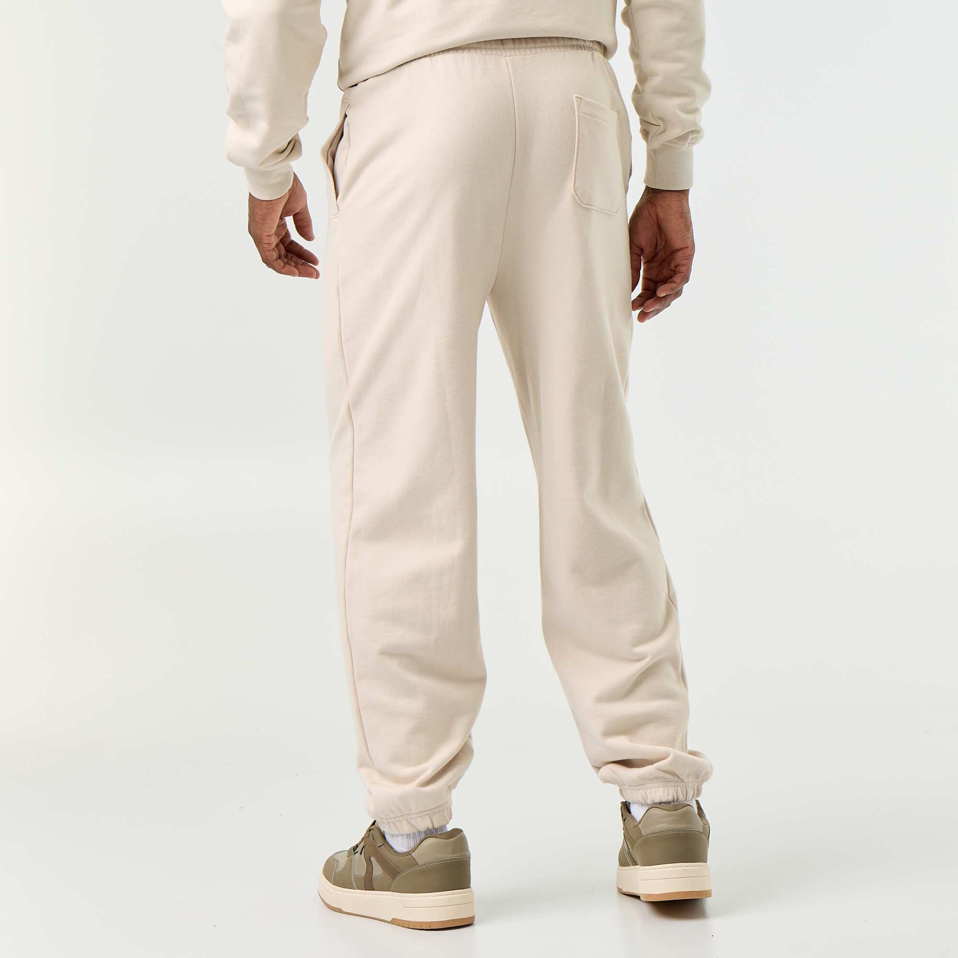 Solid Fleece Jogger Pants GREY