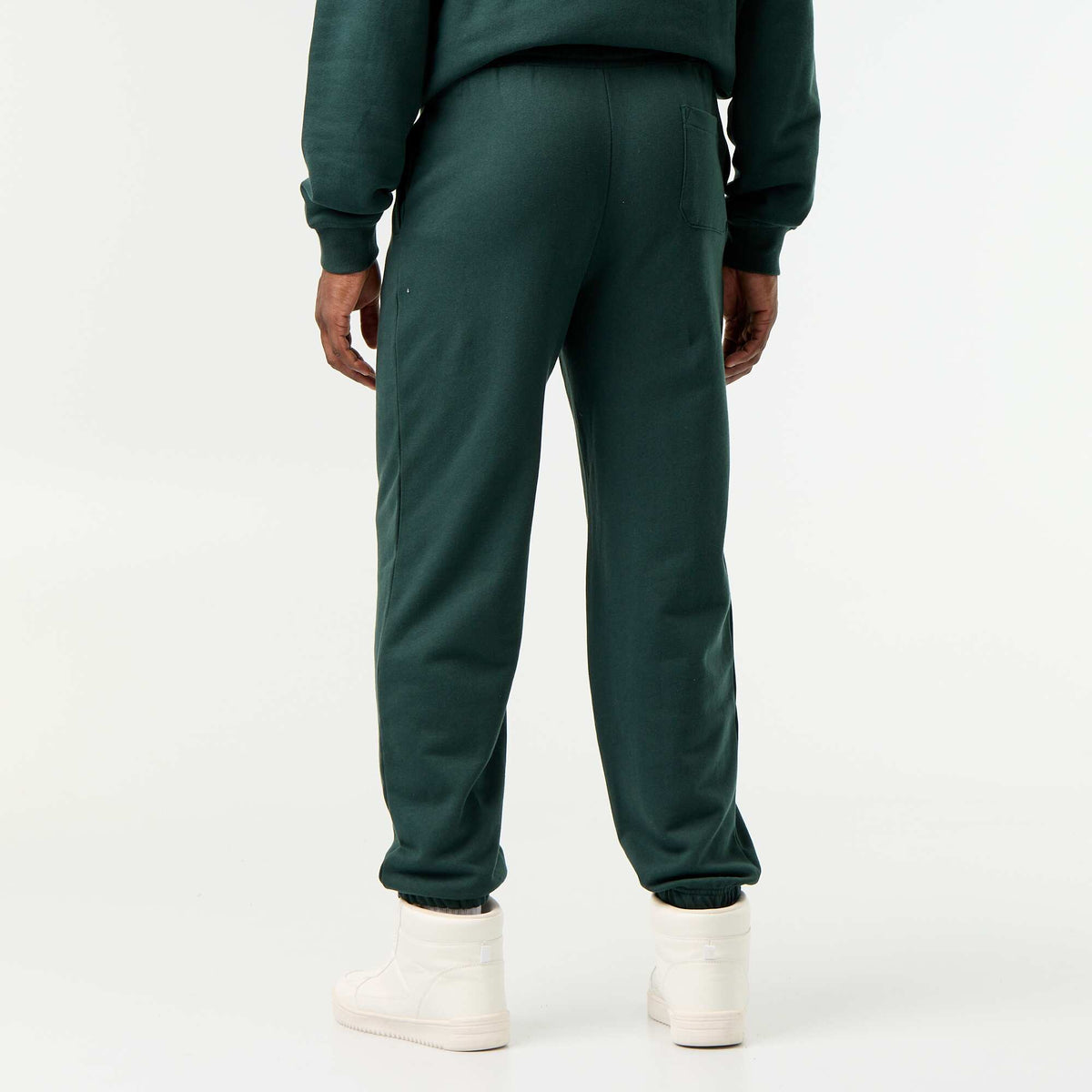 Solid Fleece Jogger Pants GREEN
