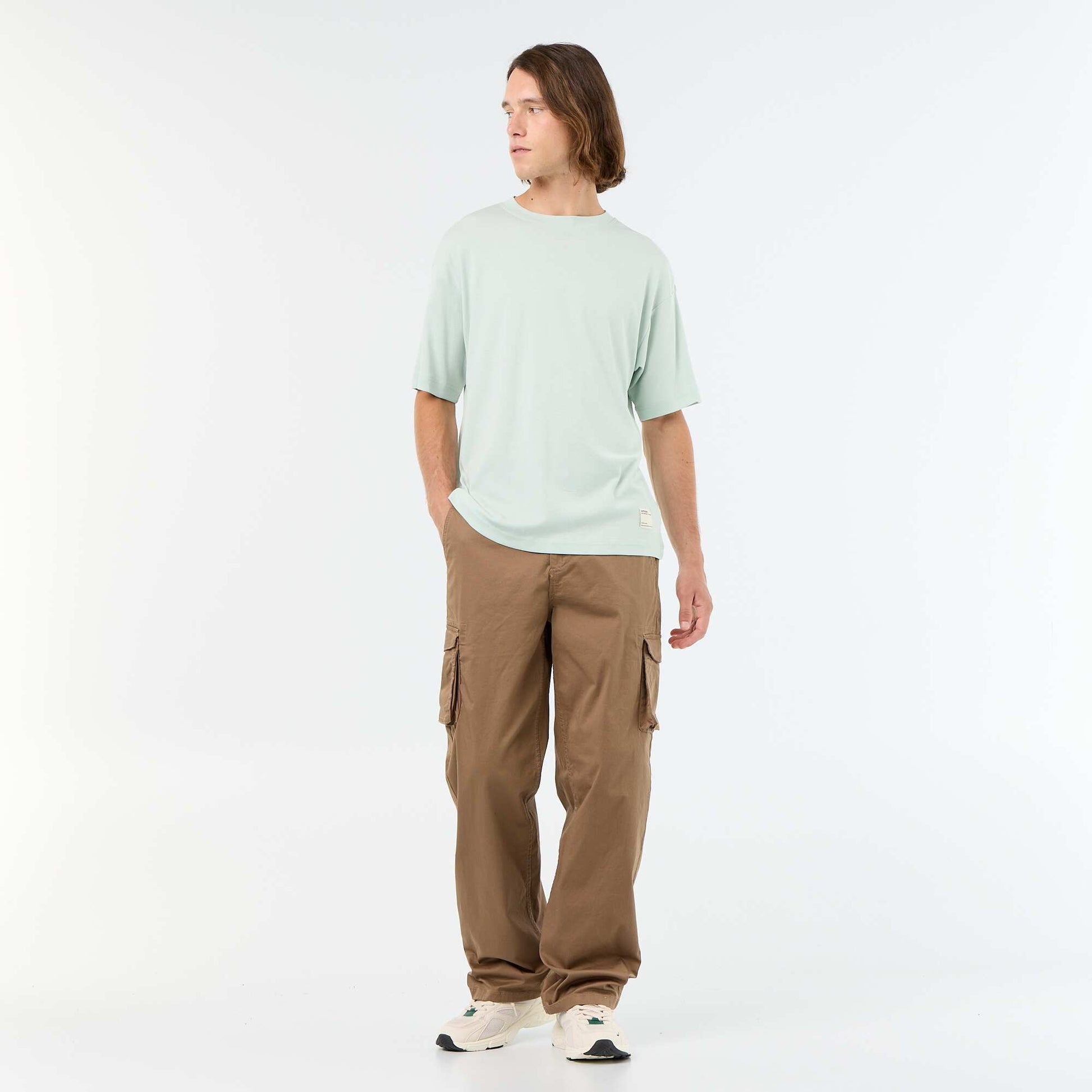 Regular Fit Multi-Pocket Trousers BROWN