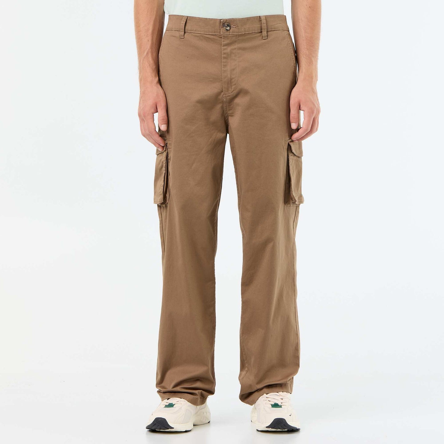 Regular Fit Multi-Pocket Trousers BROWN