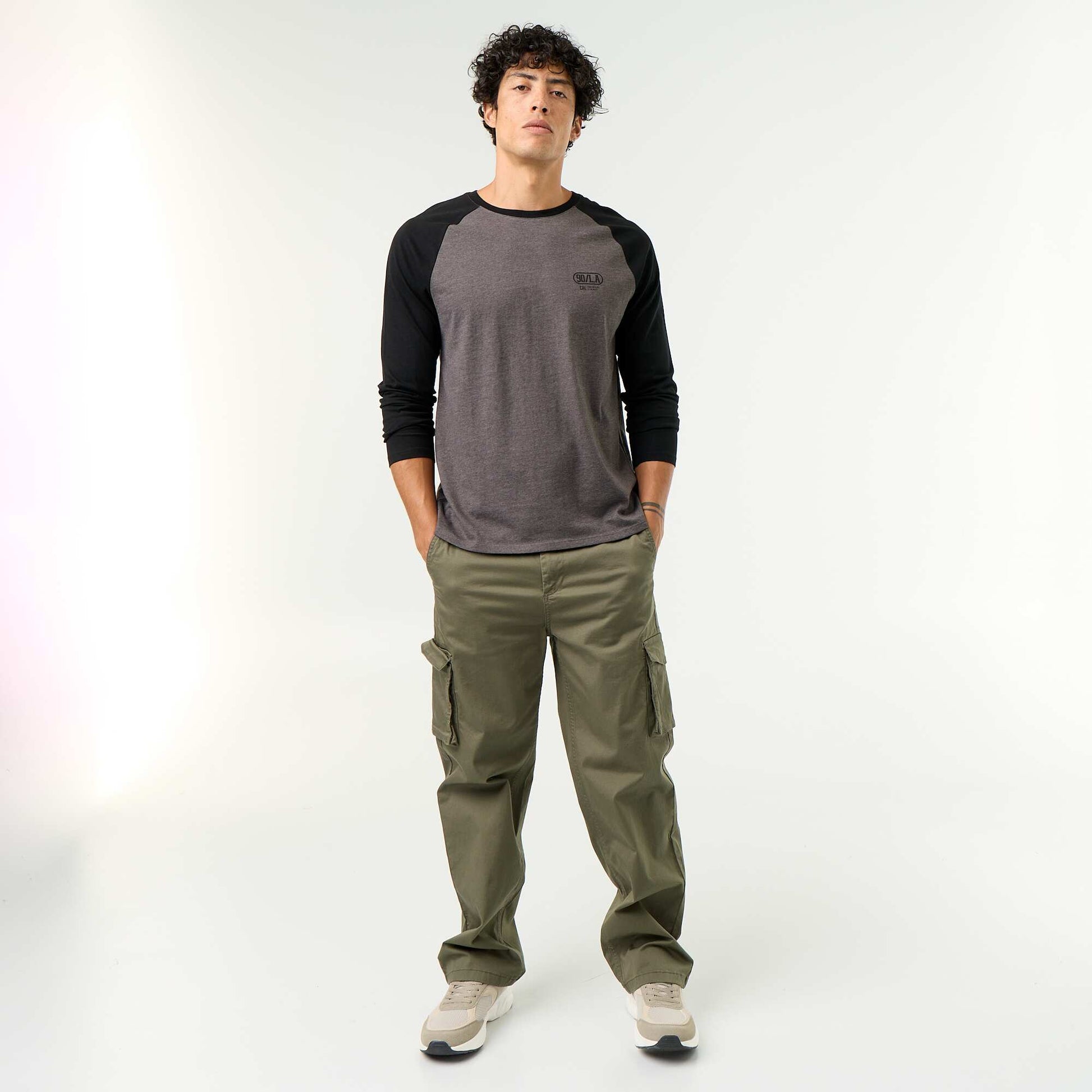 Regular Fit Multi-Pocket Trousers GREEN