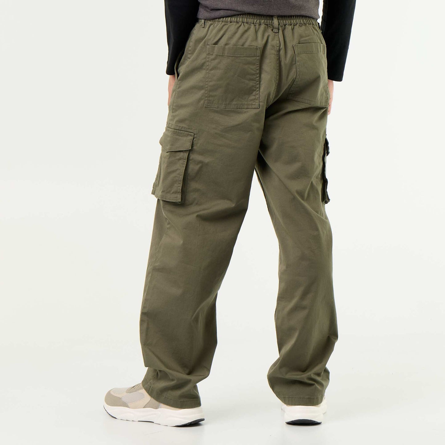 Regular Fit Multi-Pocket Trousers GREEN