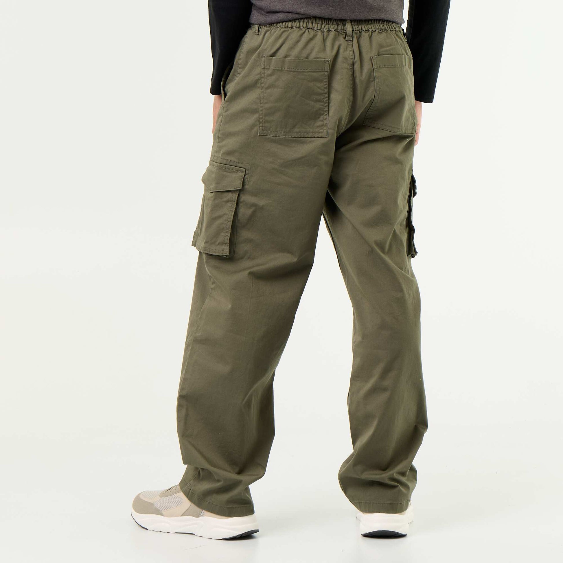 Regular Fit Multi-Pocket Trousers GREEN