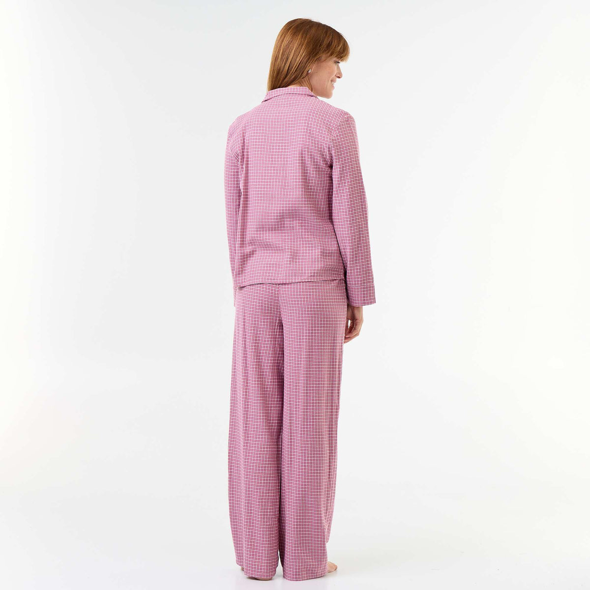 Patterned 2-Piece Pajama Set: Shirt + Pants PINK