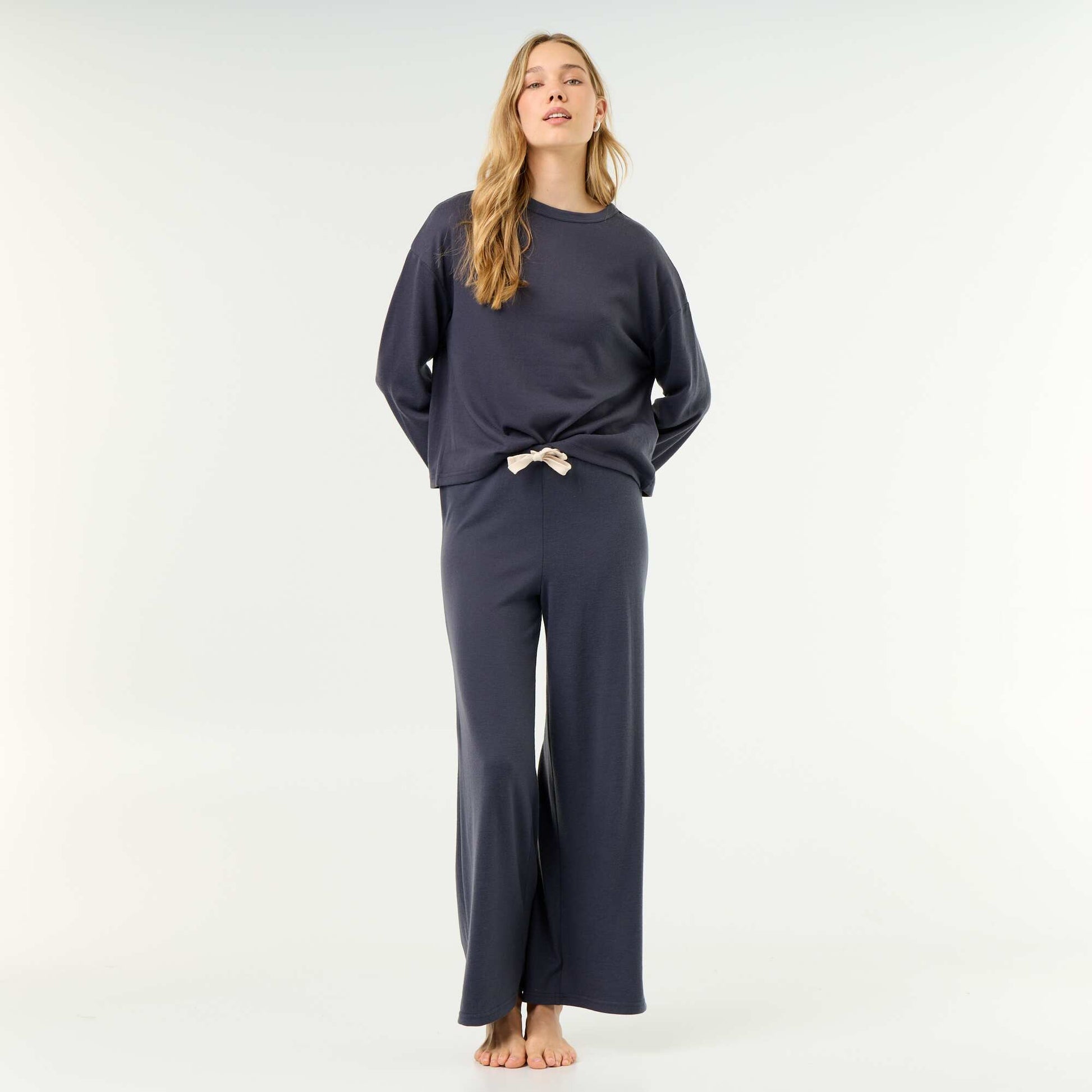 2-piece Pajama Set - Sweatshirt + Pants BLUE