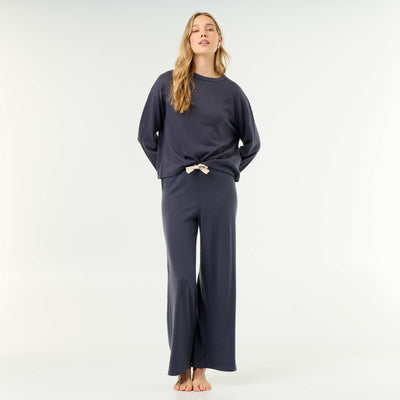 2-piece Pajama Set - Sweatshirt + Pants BLUE