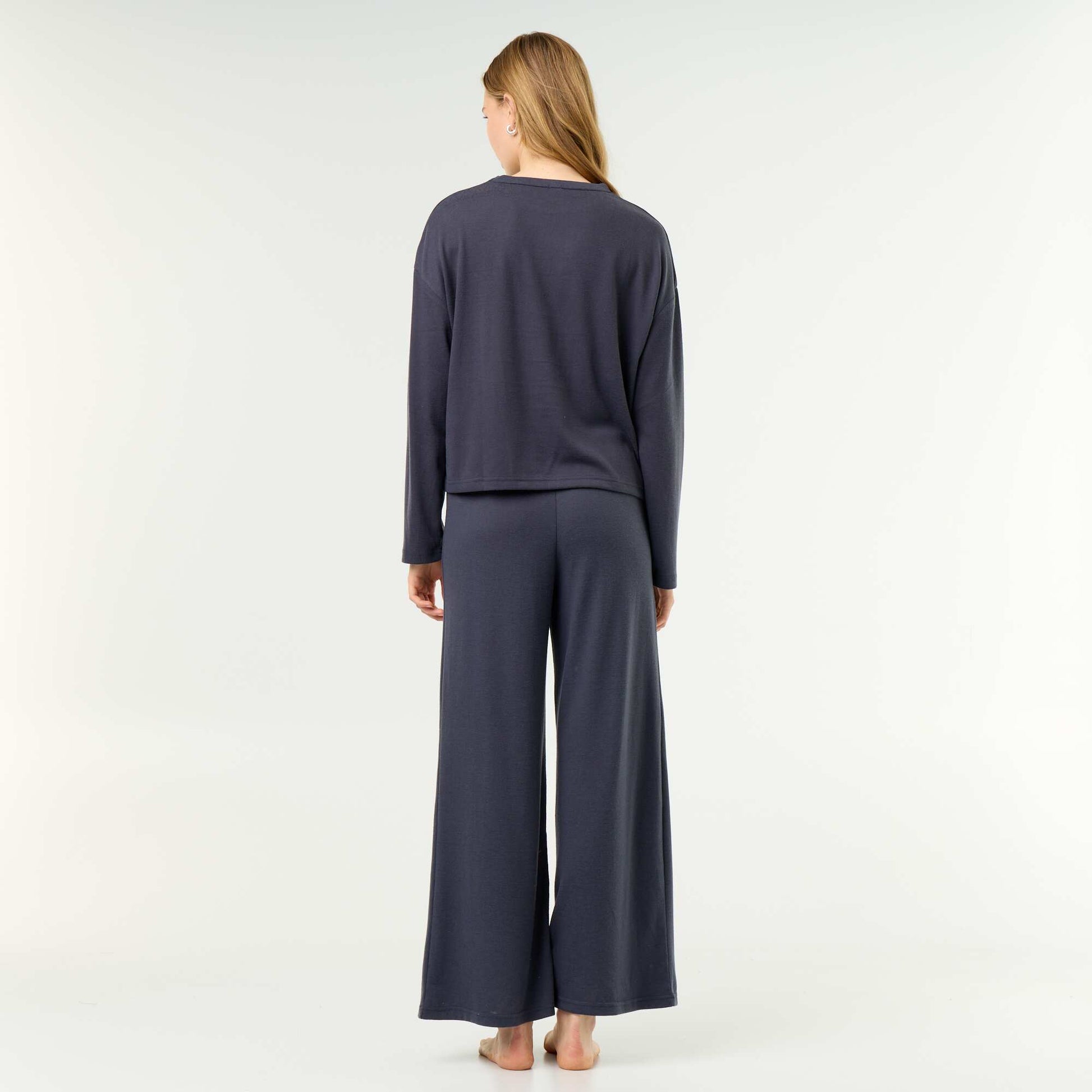 2-piece Pajama Set - Sweatshirt + Pants BLUE