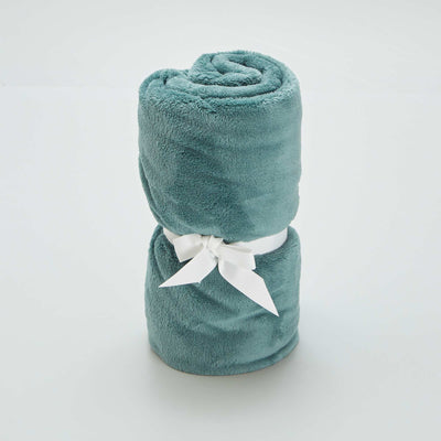 Fleece baby blanket GREEN