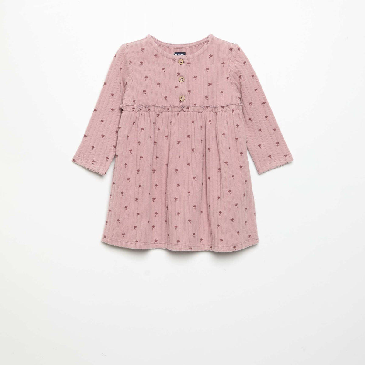 Printed soft knit dress PINK