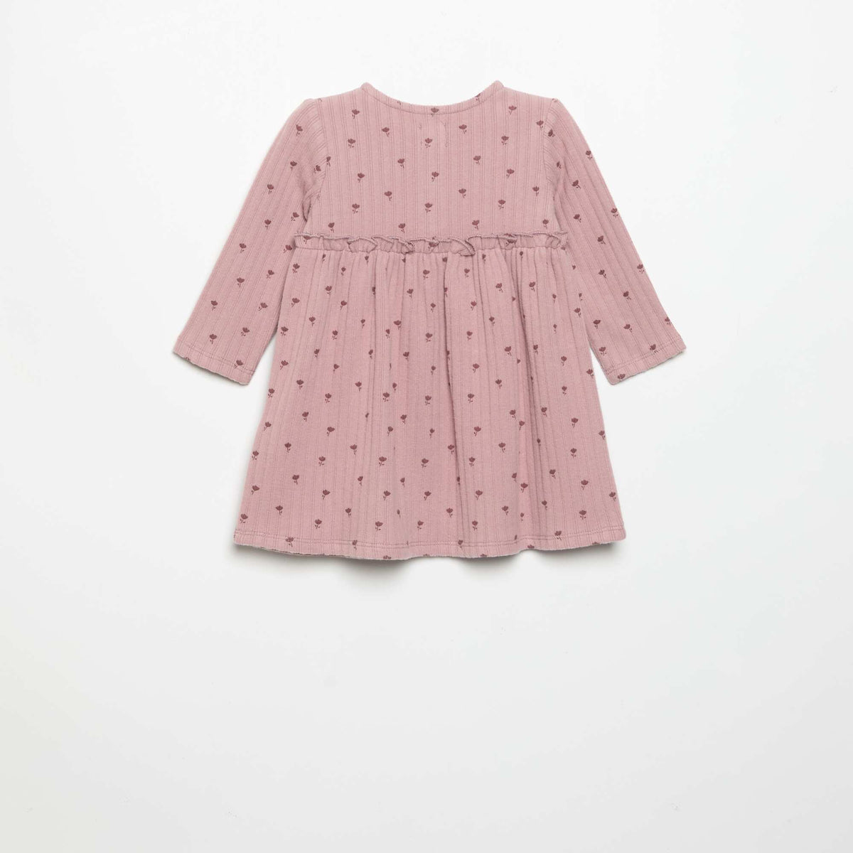 Printed soft knit dress PINK