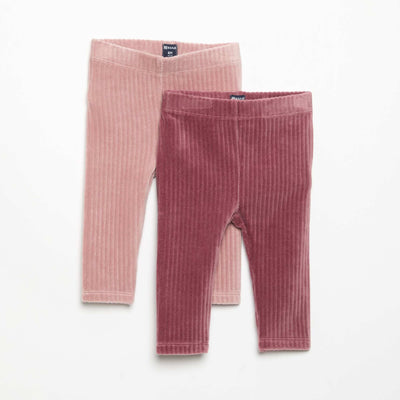 Pack of 2 corduroy leggings PINK