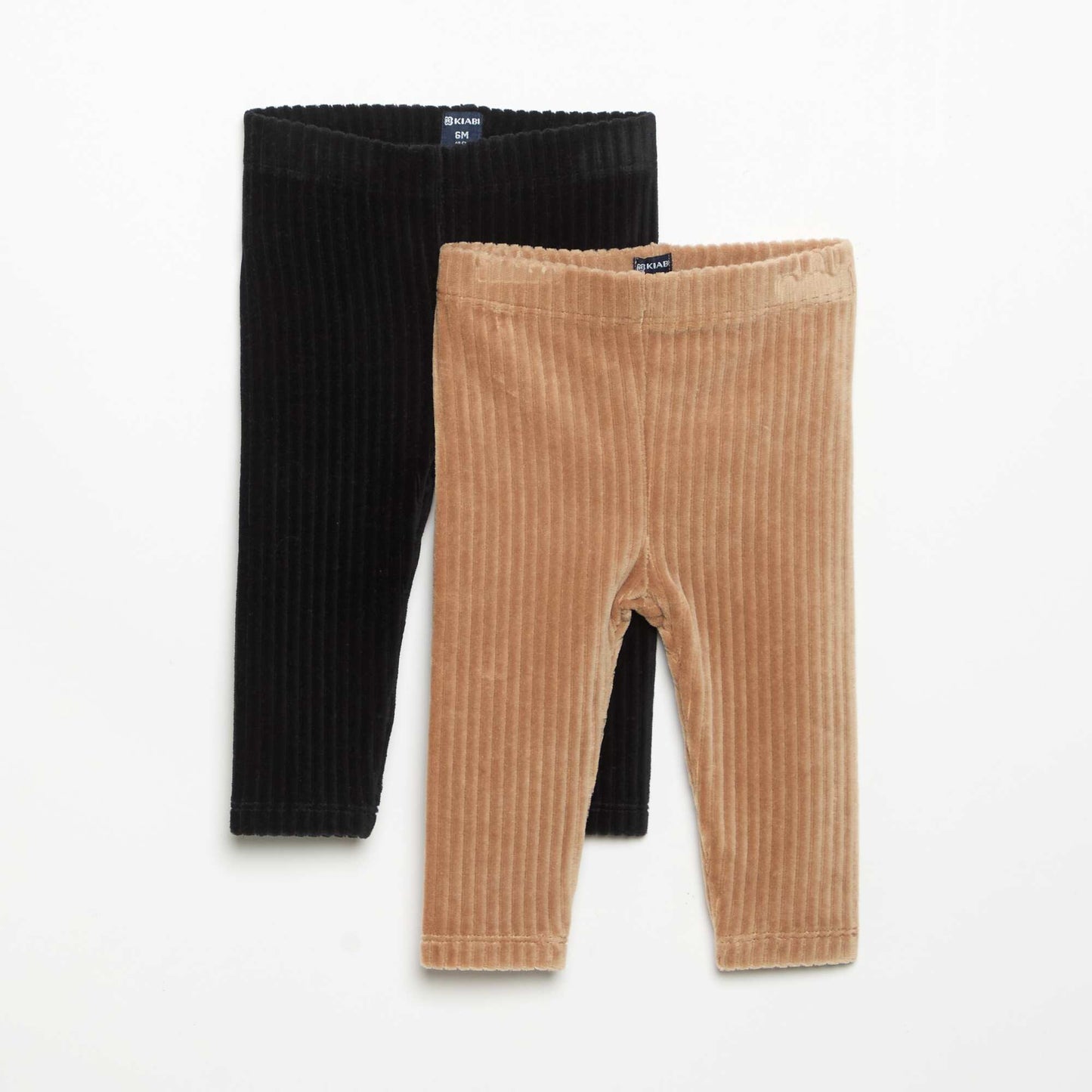 Pack of 2 corduroy leggings BLACK