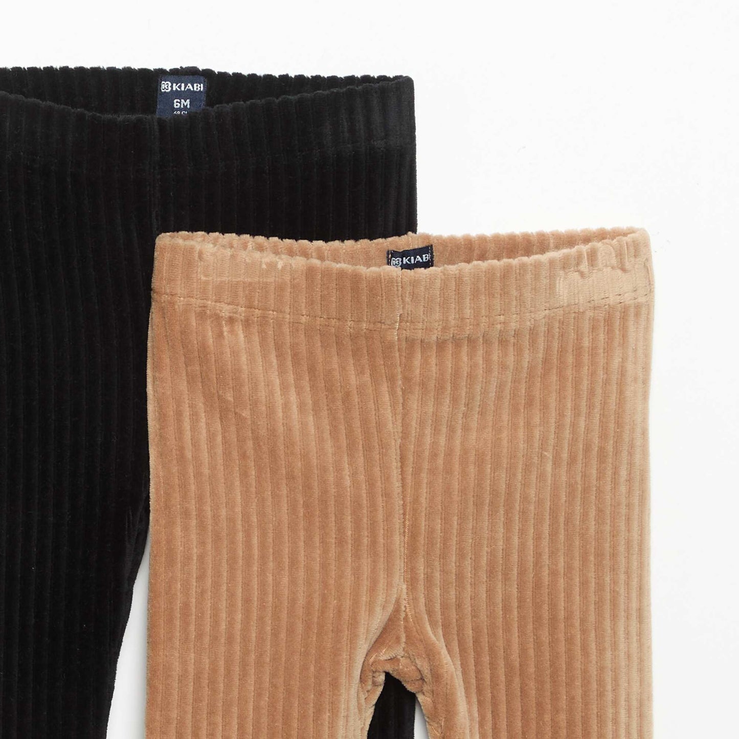Pack of 2 corduroy leggings BLACK