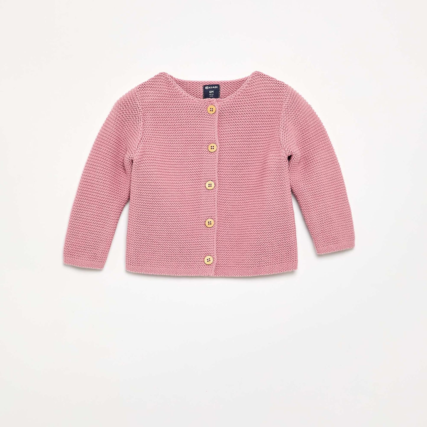 Garter Stitch Cardigan PINK