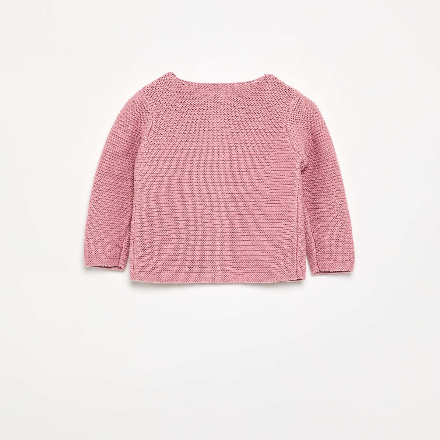 Garter Stitch Cardigan PINK