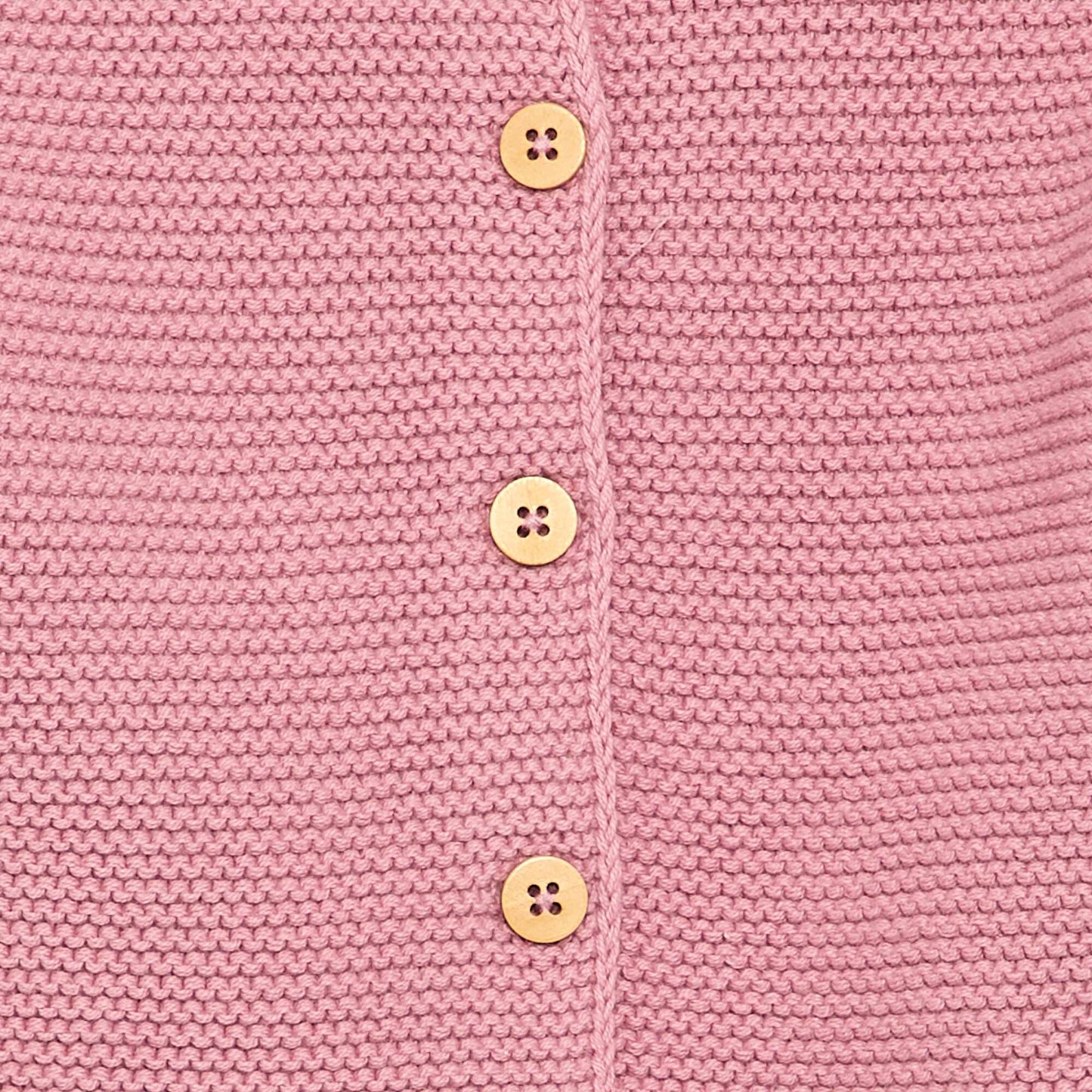 Garter Stitch Cardigan PINK