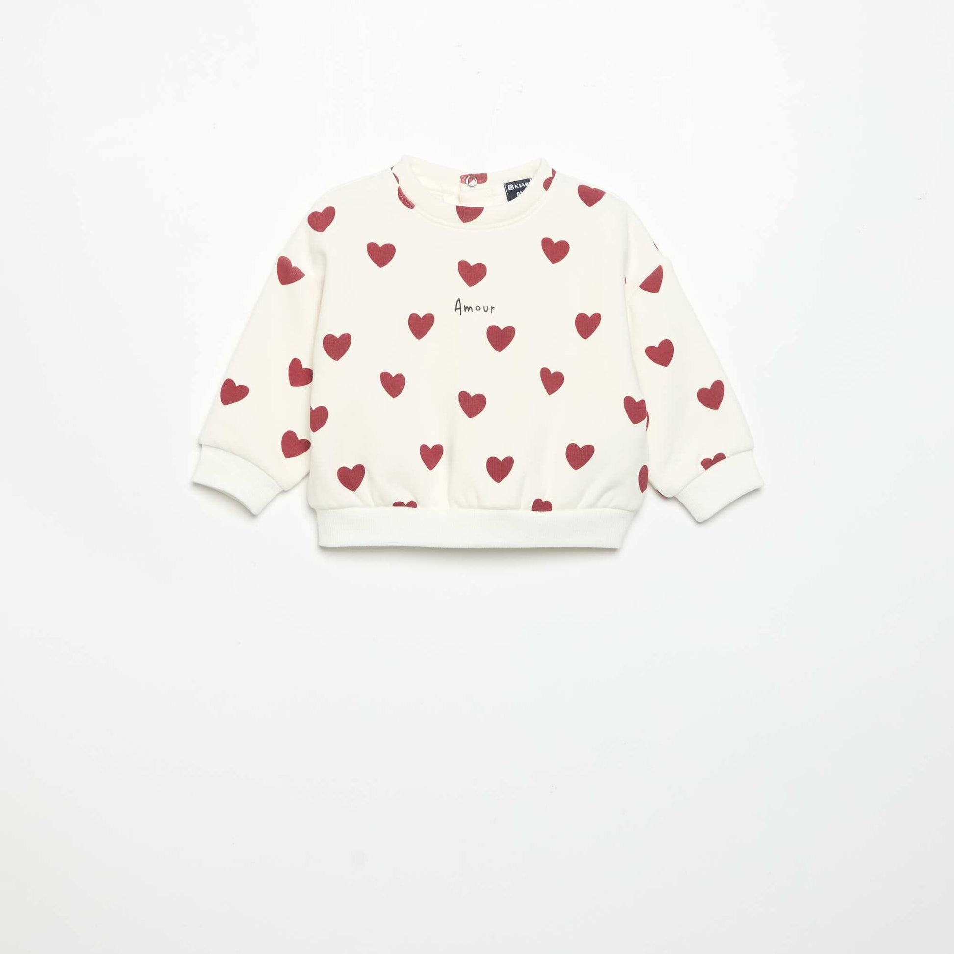 Long-sleeved sweatshirt WHITE