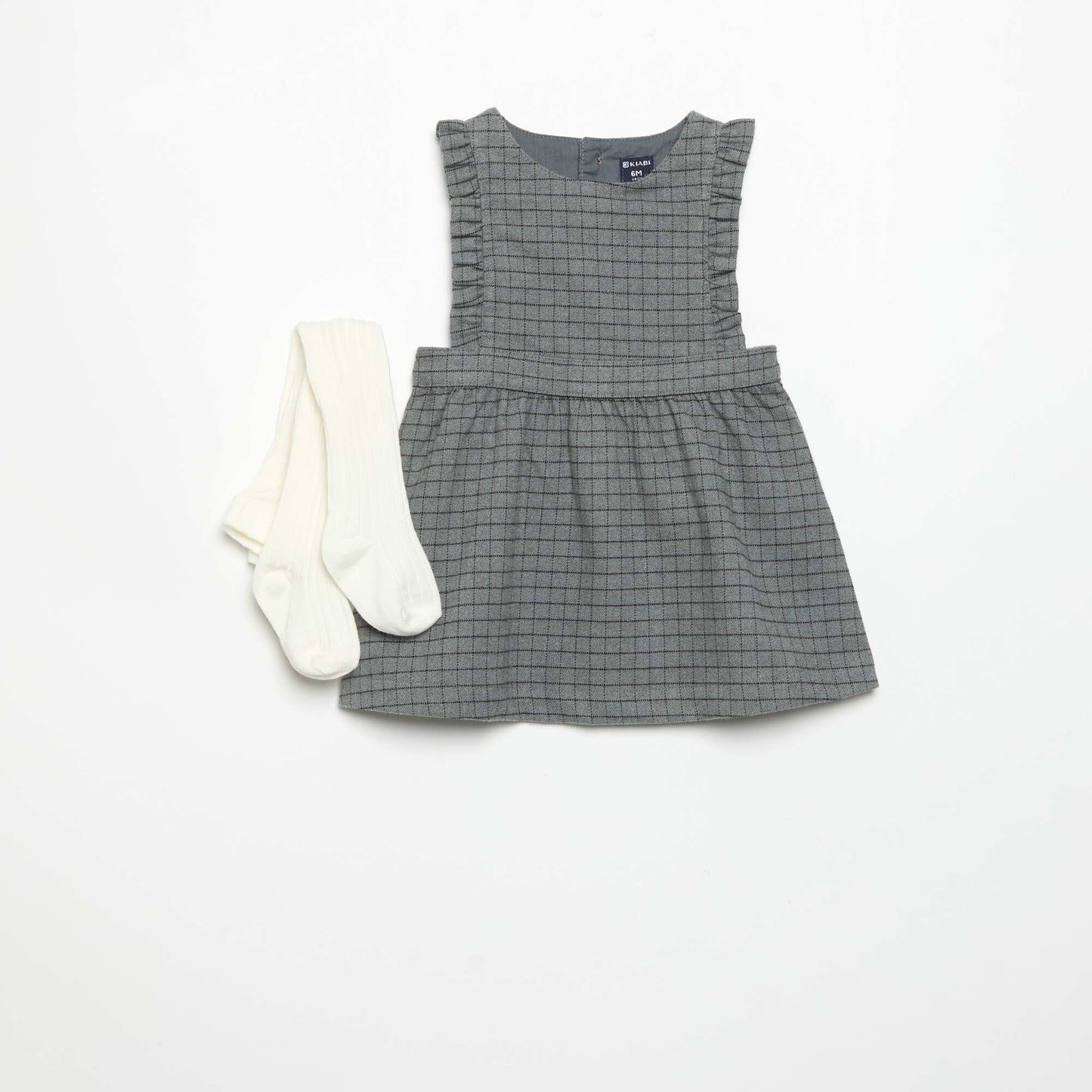 Sleeveless Dress and Tights Set GREY