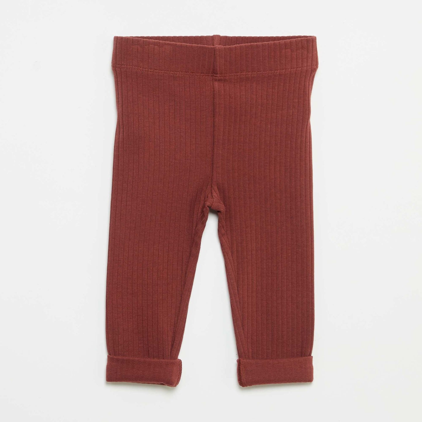 Pack of 2 Ribbed Leggings BEIGE