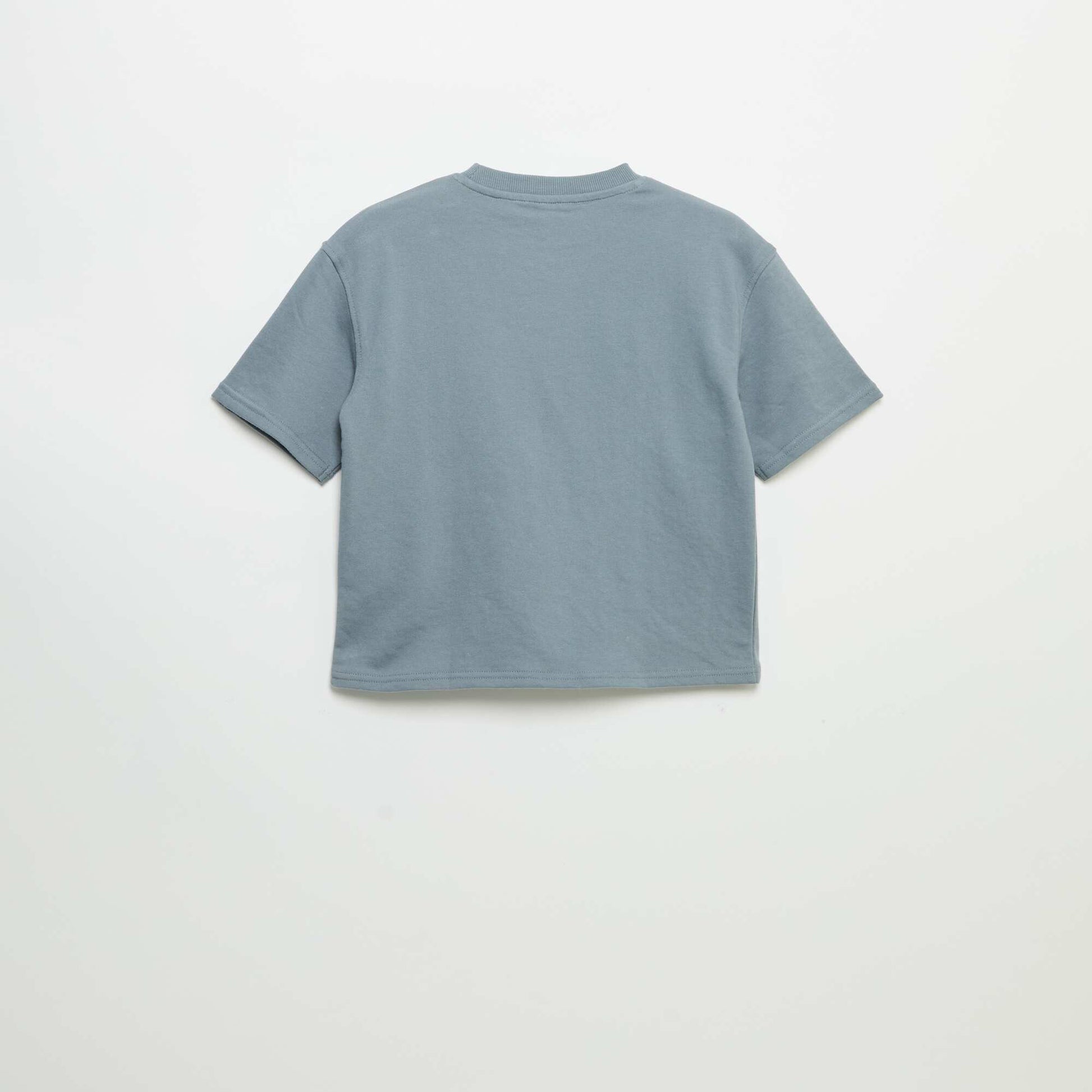 Short-sleeved printed T-shirt BLUE