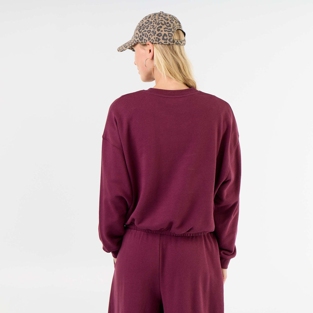 Crop top sweatshirt PURPLE