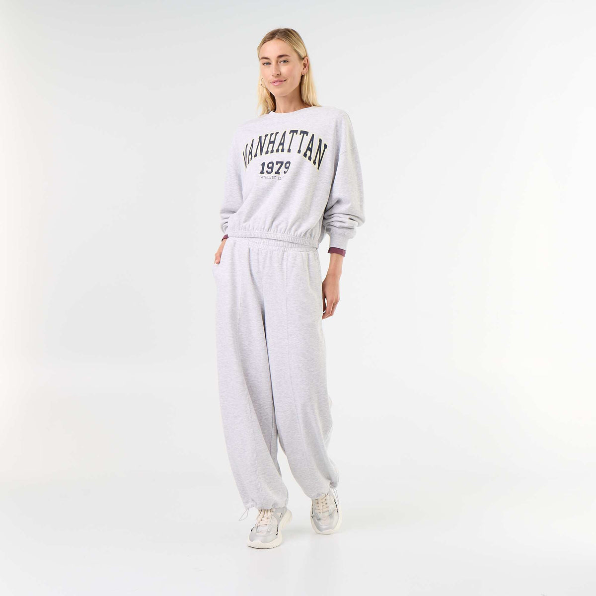 Crop top sweatshirt GREY