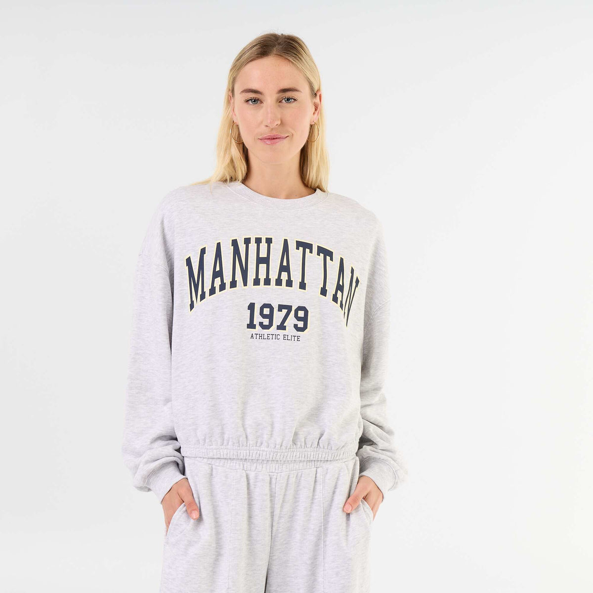 Crop top sweatshirt GREY