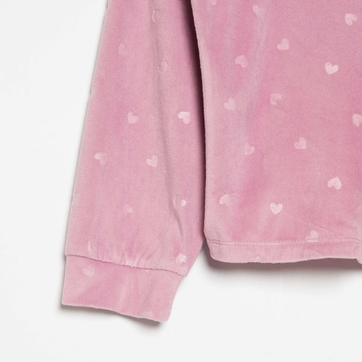 2-Piece Printed Pajama Set - Sweatshirt & Pants PINK