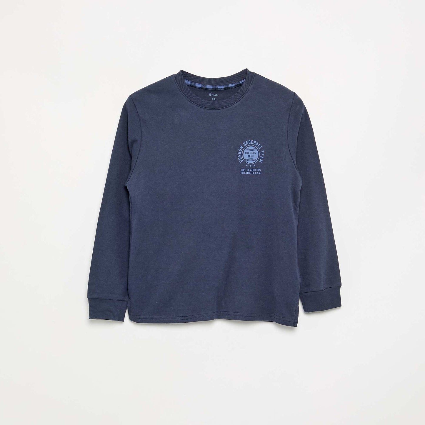 2-Piece Pajama Set - Long-Sleeved T-Shirt + Trousers BLUE