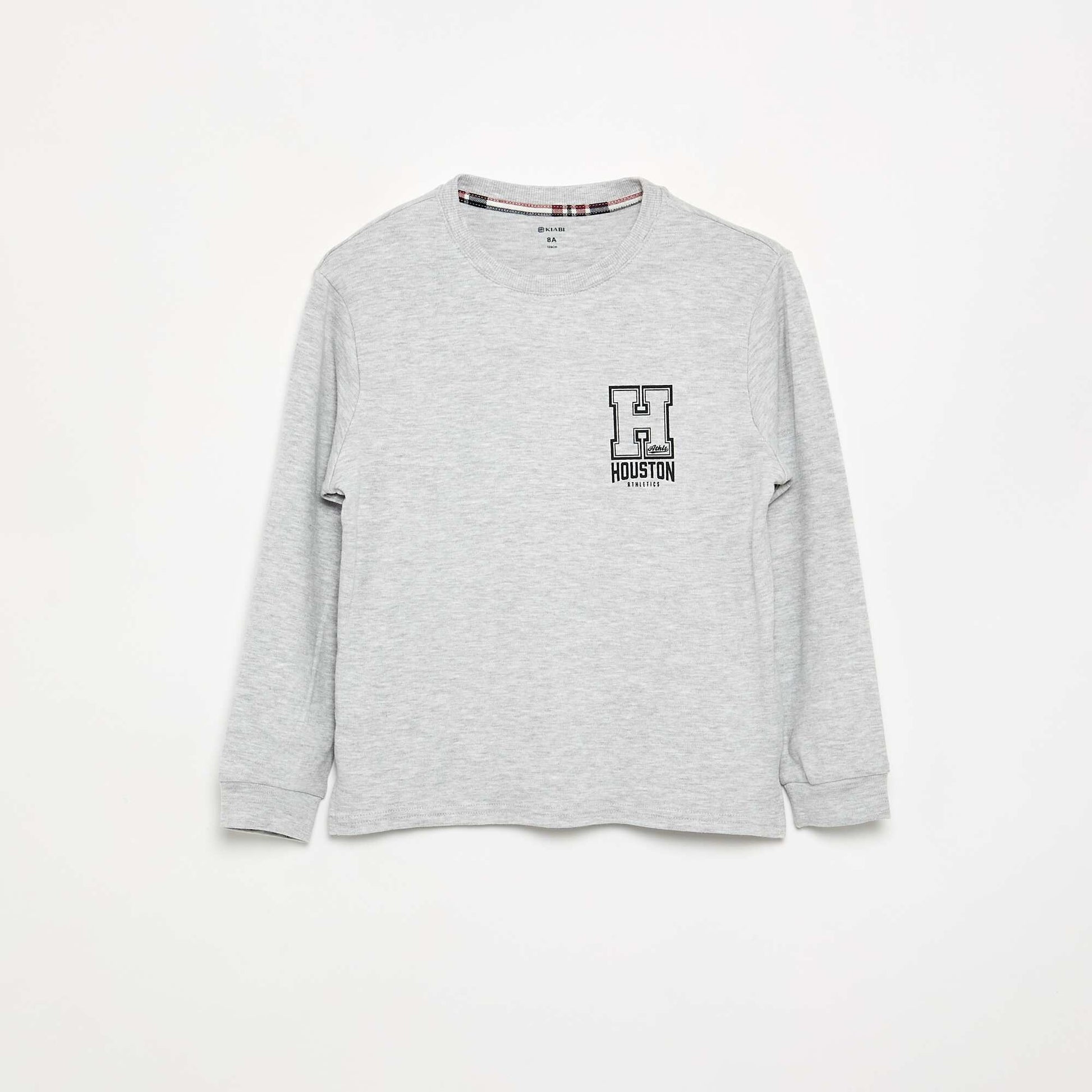 2-Piece Pajama Set - Long-Sleeved T-Shirt + Trousers GREY