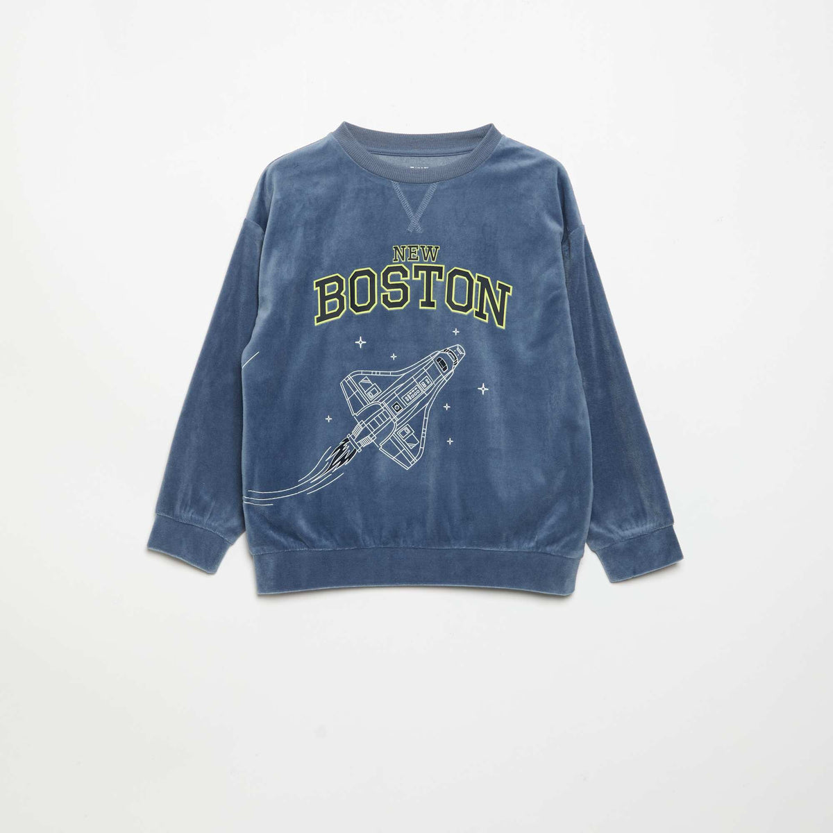 Cozy Fleece 2-Piece Pajamas - Sweatshirt + Pants BLUE
