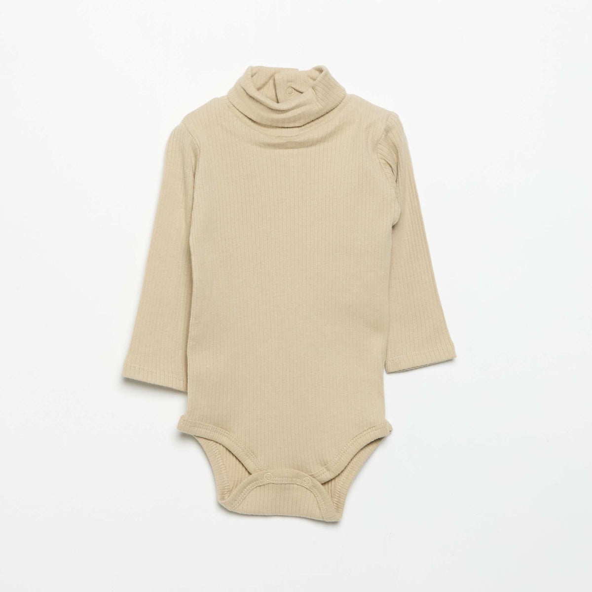 Pack of 3 Turtleneck Bodysuits BEIGE