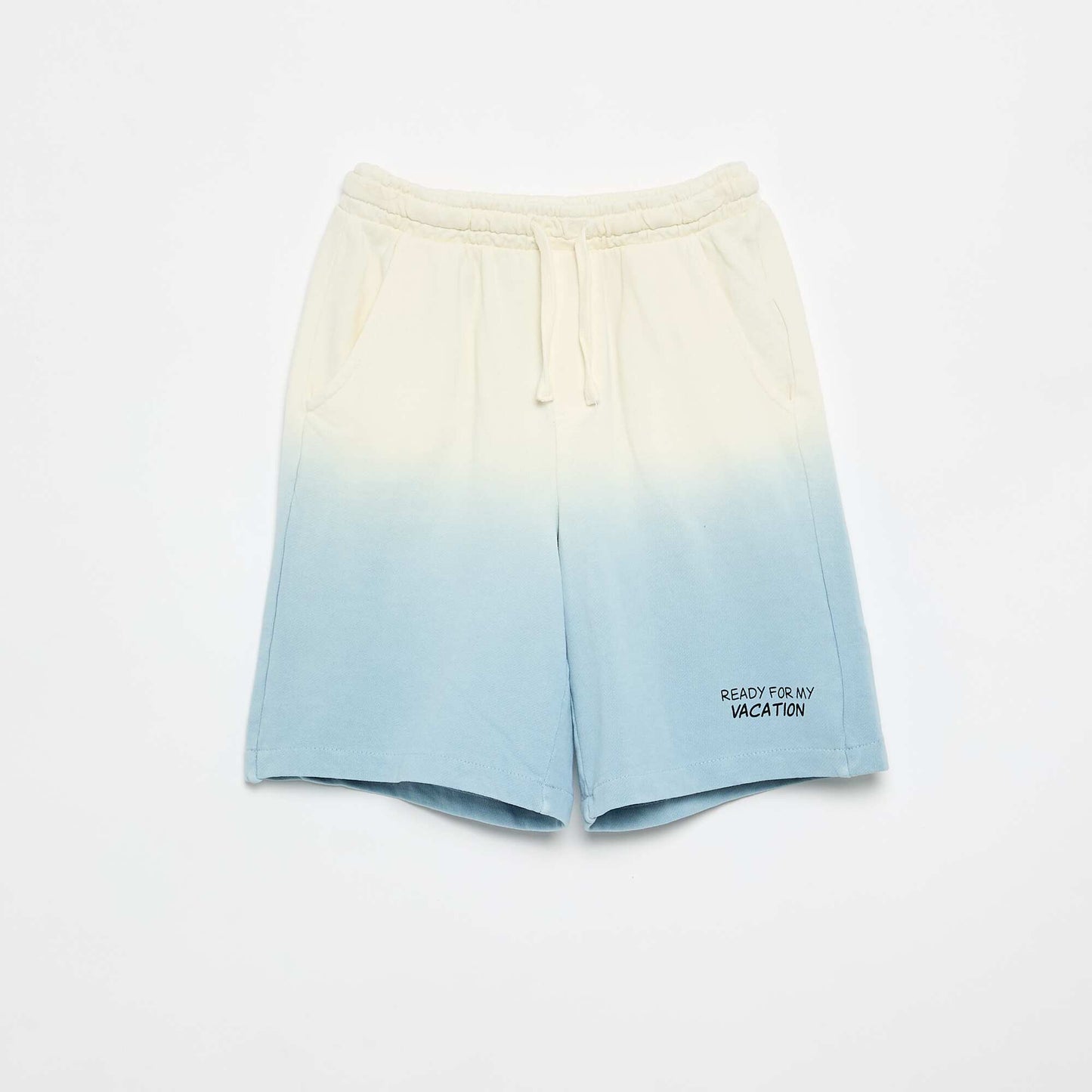 Tie-dye French Terry Bermuda Shorts BLUE