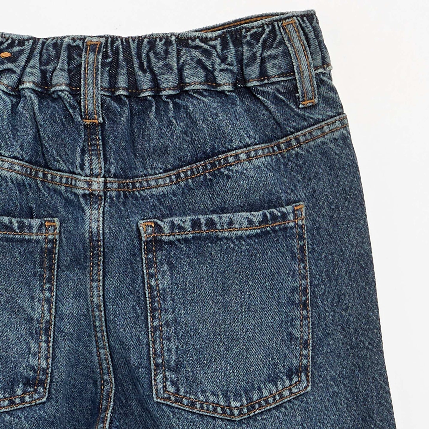 Wide-leg denim trousers BLUE