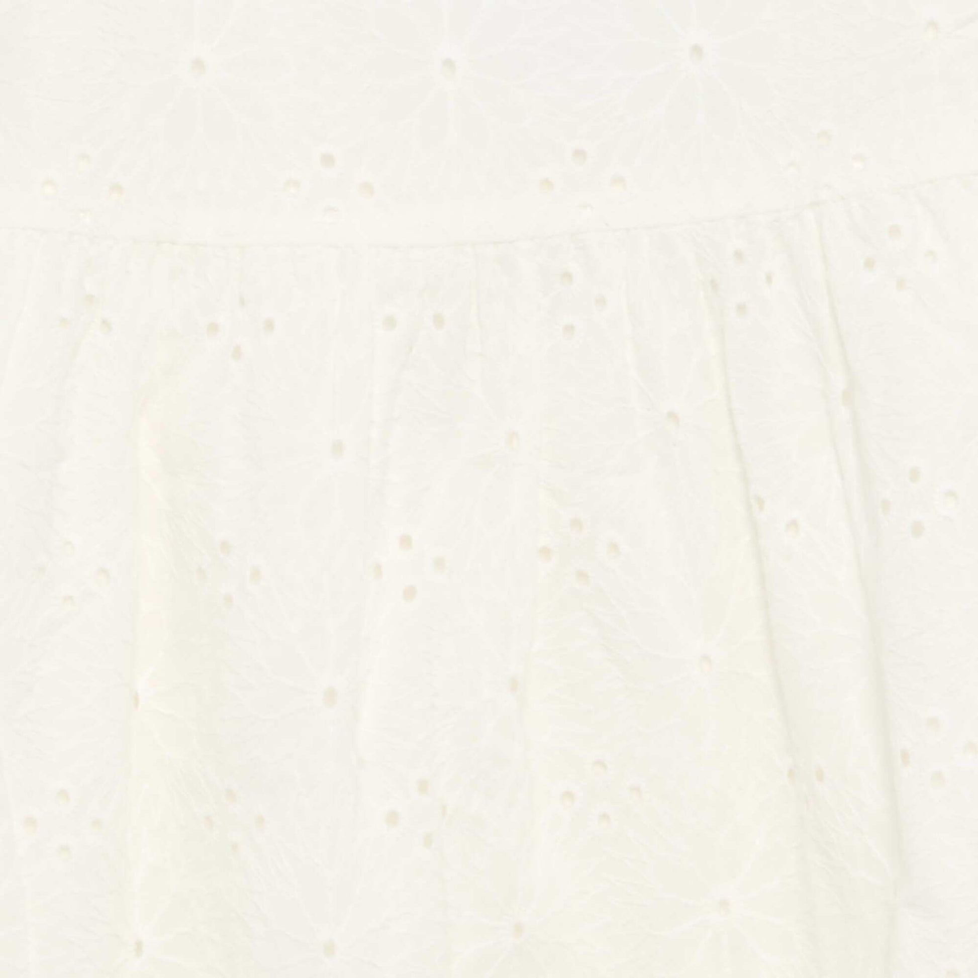 Strappy dress with broderie anglaise WHITE