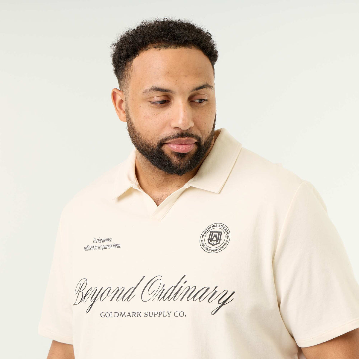 Short-sleeve jersey knit polo WHITE