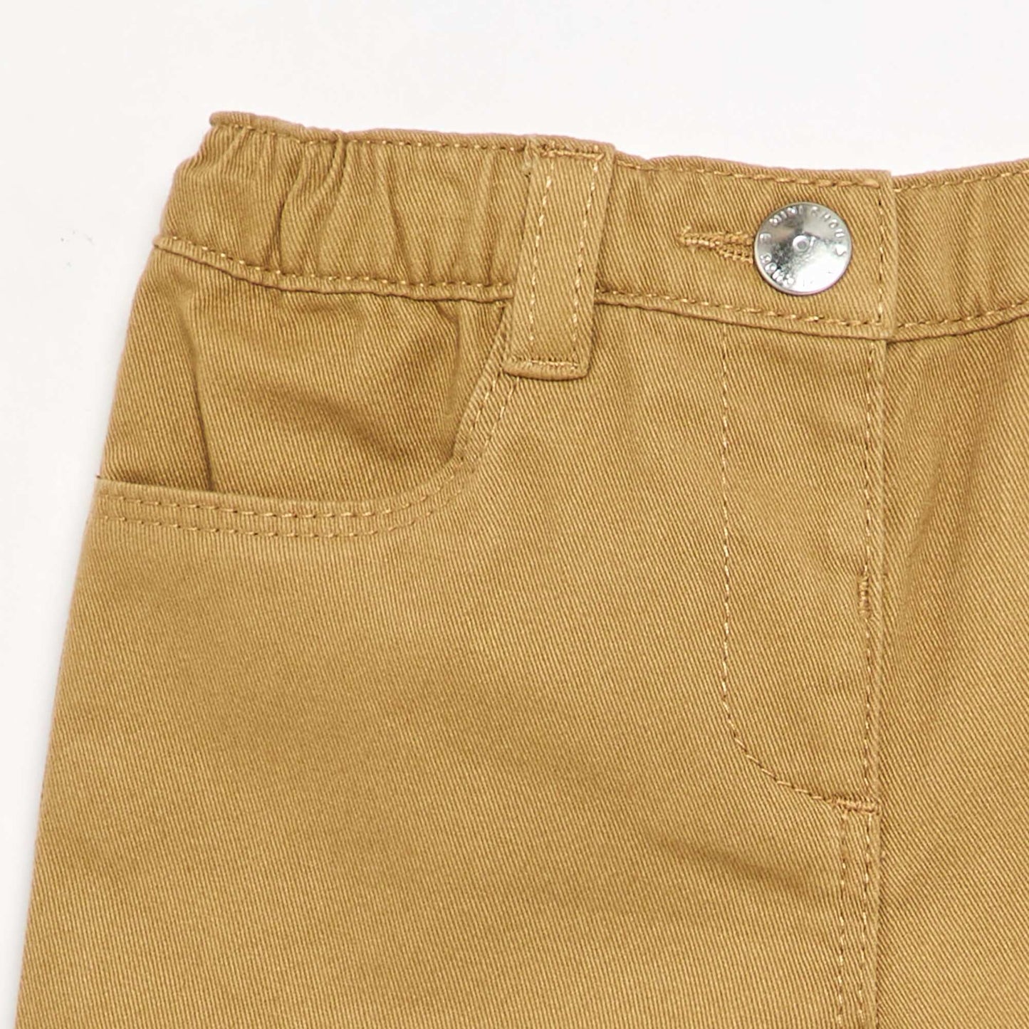 Solid Ruffled Hem Trousers GREEN