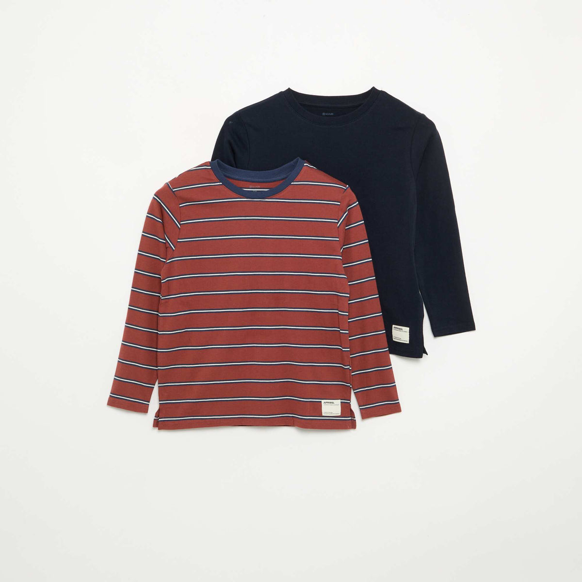 2-Pack Long-Sleeved T-Shirts BROWN