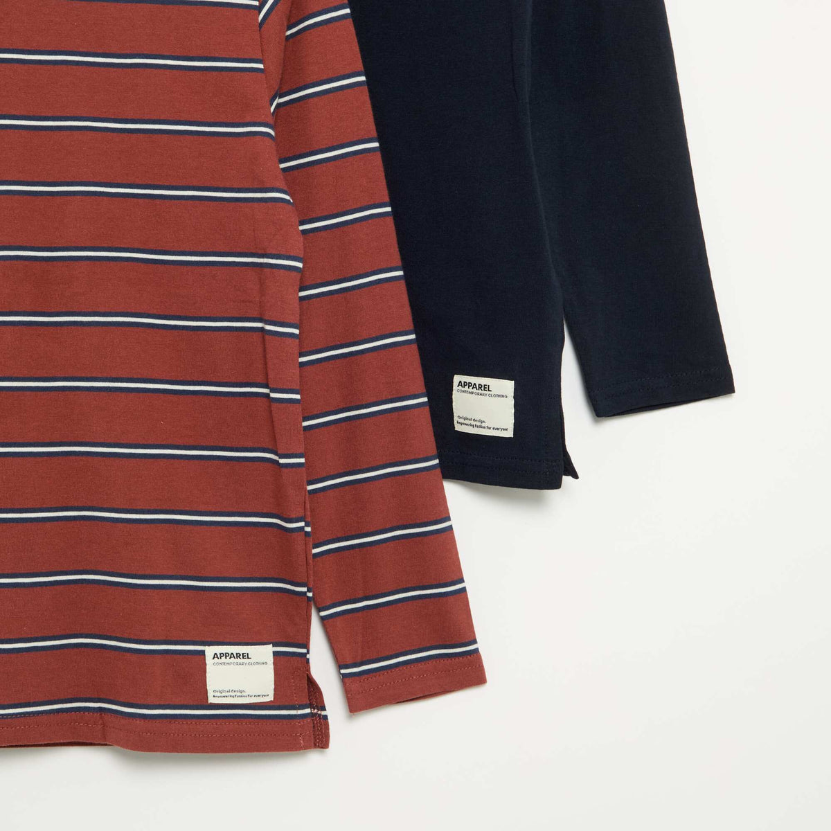 2-Pack Long-Sleeved T-Shirts BROWN