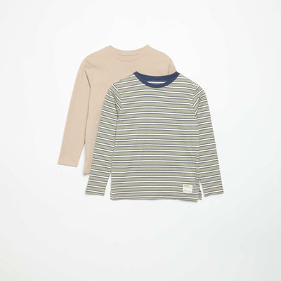 2-Pack Long-Sleeved T-Shirts GREEN