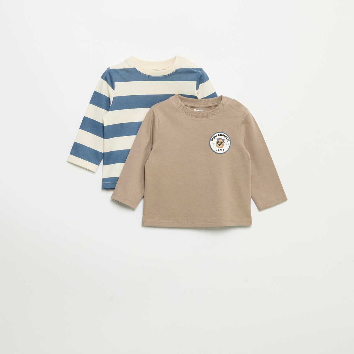 Pack of 2 Long-Sleeved T-shirts BLUE