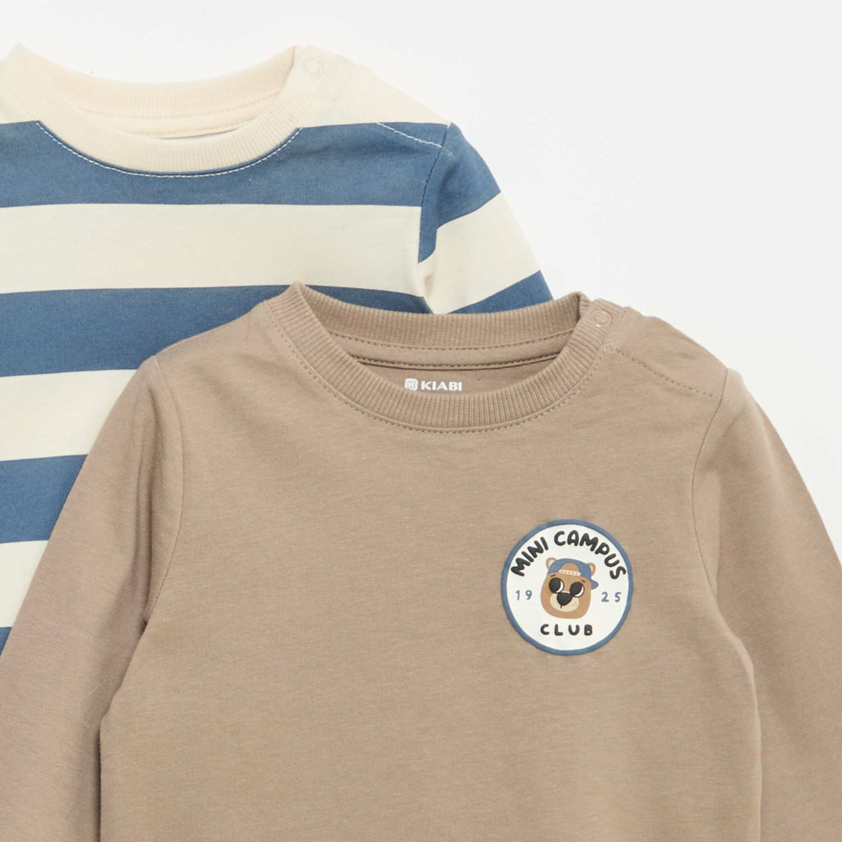 Pack of 2 Long-Sleeved T-shirts BLUE