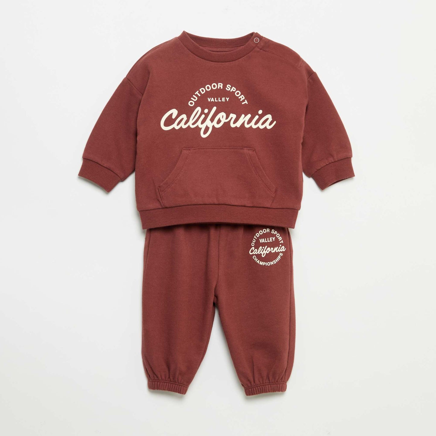 2-piece set - sweatshirt + jogging bottoms RED